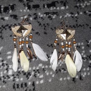 Feather earrings